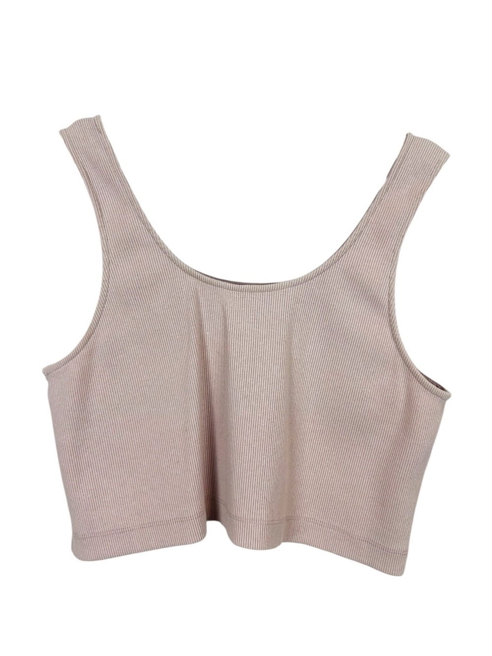 Ilana Kohn Edie Crop Tank Basic 100% Cotton Size Small Light Purple Oversized